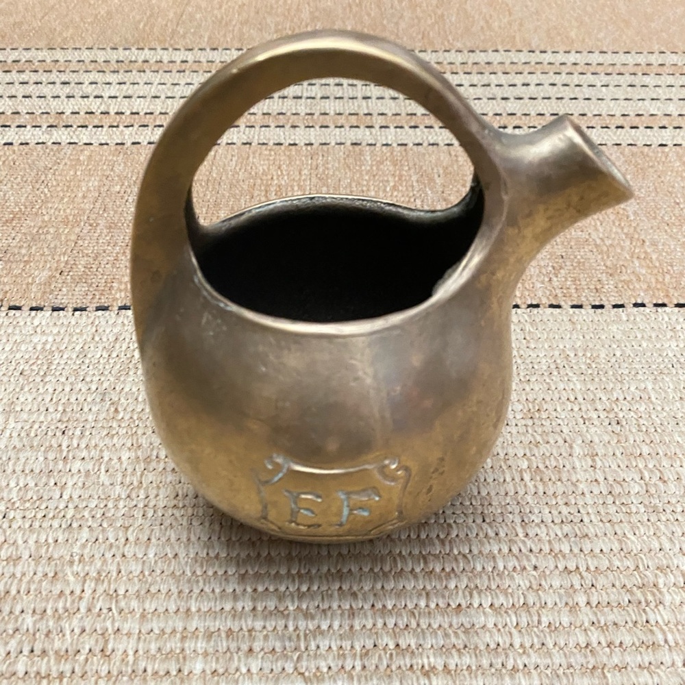 Italian solid brass vintage jug